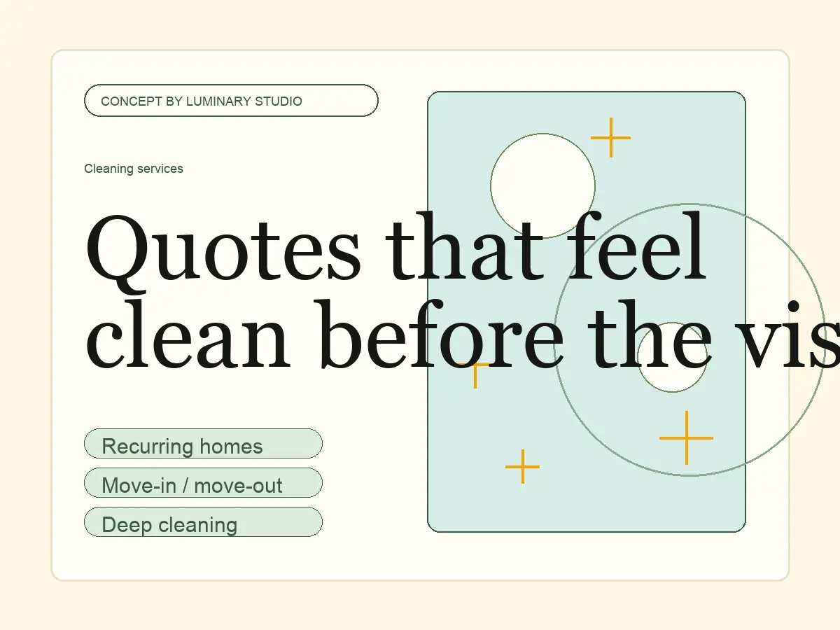 Fern and Filter Cleaning website concept