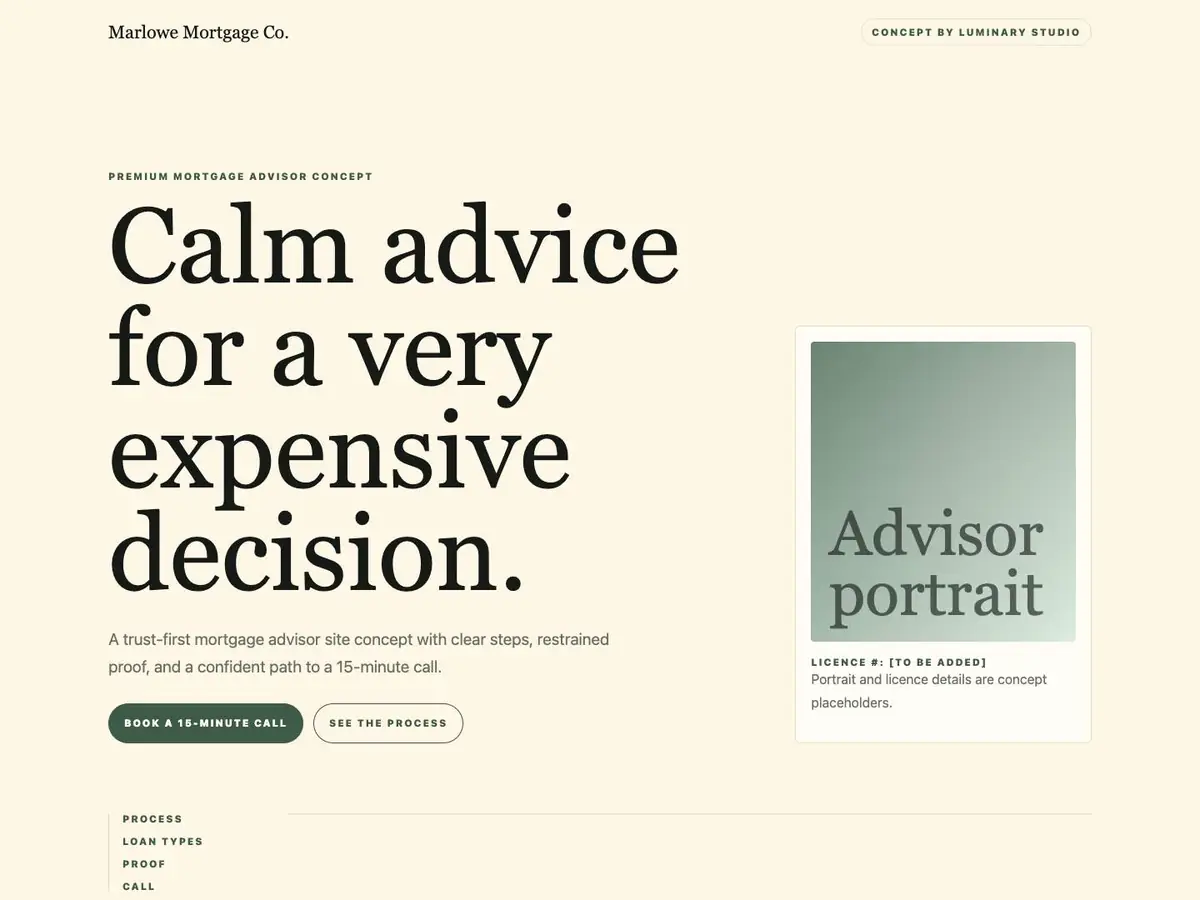Marlowe Mortgage advisor concept